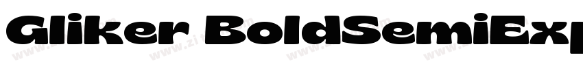 Gliker BoldSemiExpan字体转换